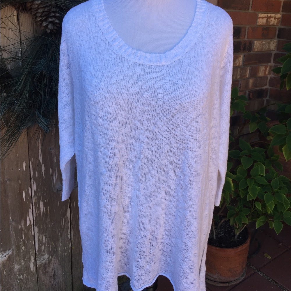 NWOT White baggy sweater